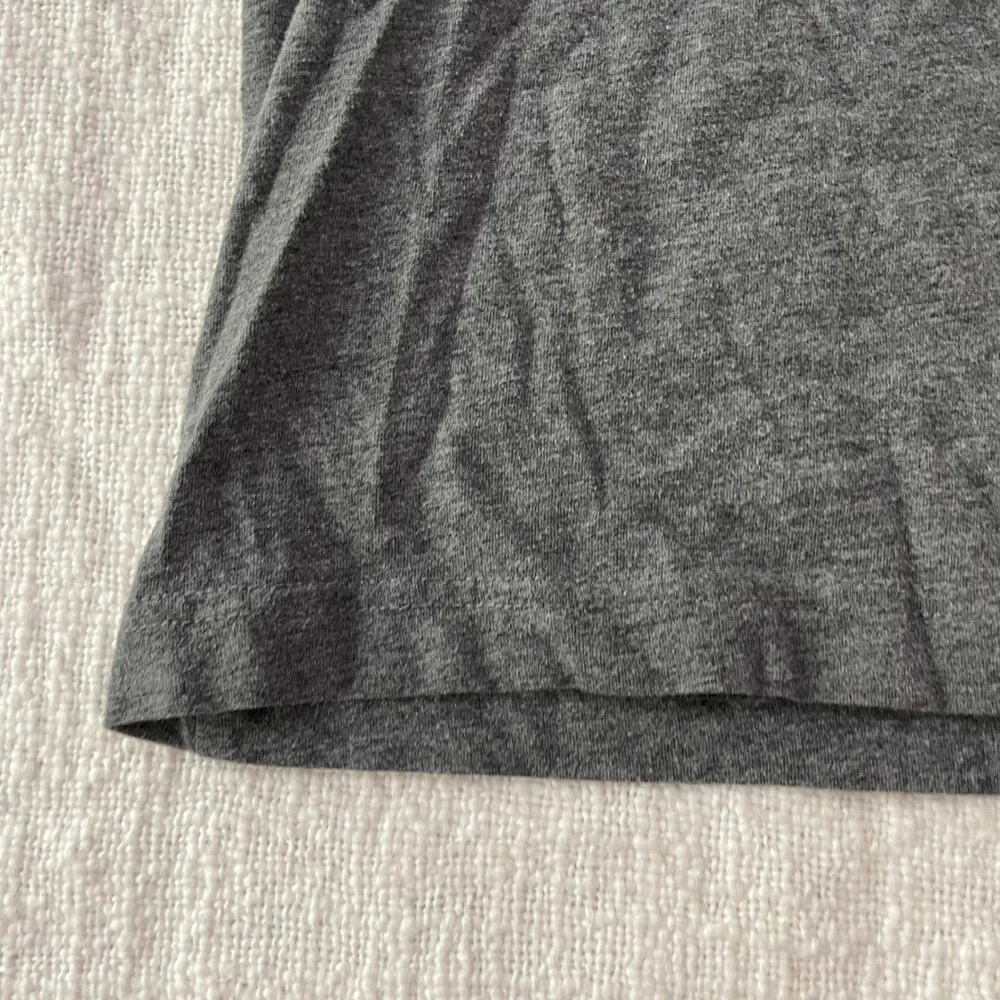 Hurley Boys XL Charcoal Heather Grey Graphic T-Shirt Anchor Diamond Logo Tee